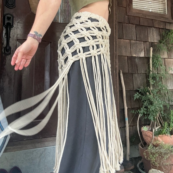 The Spiritweaver Macramé Skirt Wrap - Picture 4 of 17